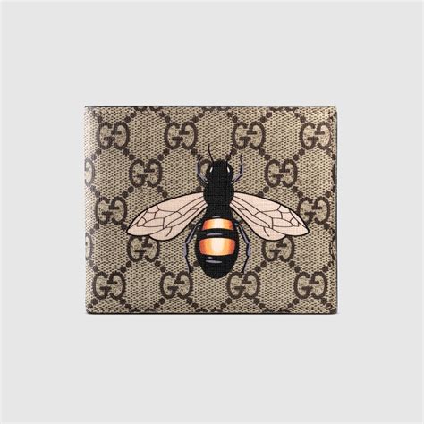 wallet gucci bee|Gucci wallet with bumble bee.